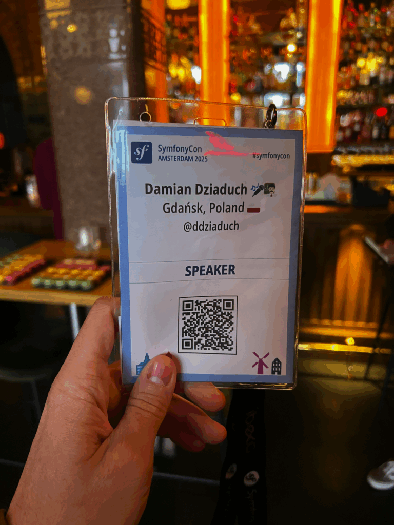 My speaker badge