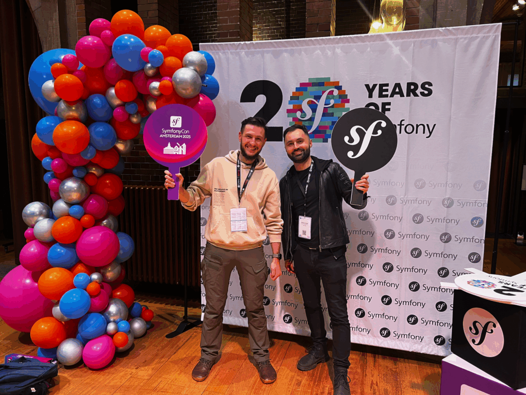 Me and Mateusz on the Symfony Con